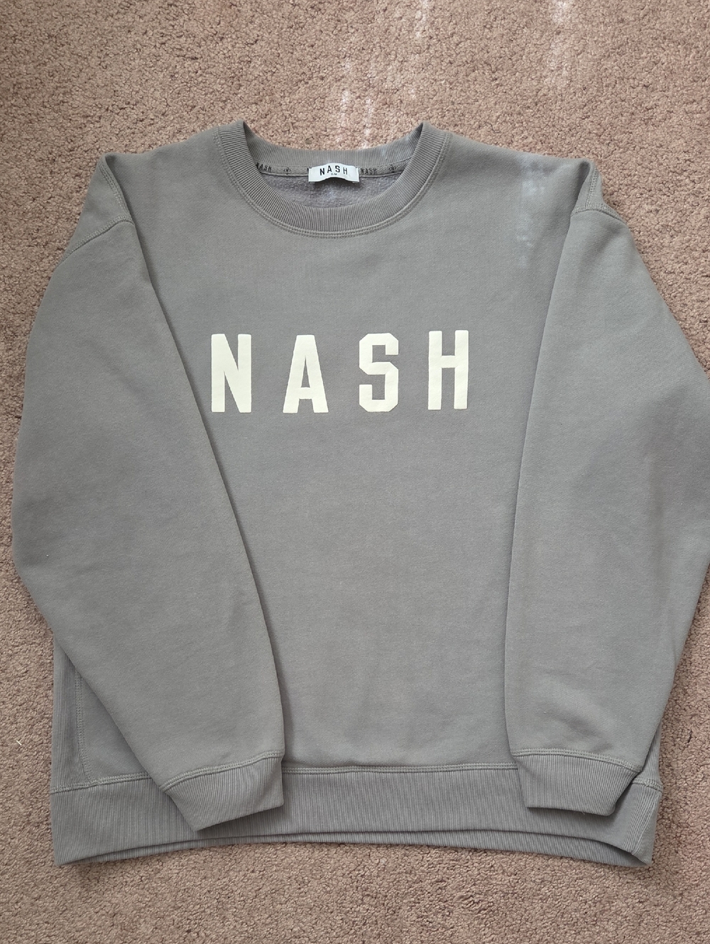 Nash Logo Crewneck Sweatshirt in Grey *Like New*